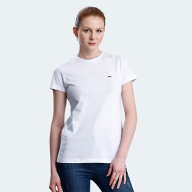 Slazenger KORNELI I Kadın Slim Fit Beyaz Tişört