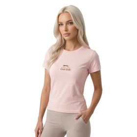 Slazenger KOSTA Kadın Baskılı Açık Pembe Tişört