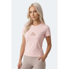 Slazenger KOSTA Kadın Baskılı Açık Pembe Tişört