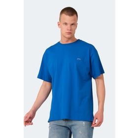 Slazenger Kulana Over Saks Mavi Erkek T-shirt