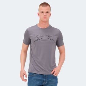 Slazenger Nelle In Koyu Gri Erkek Tişört