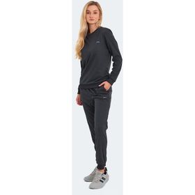 Slazenger Olında Ktn Koyu Gri Kadın Eşofman Takım