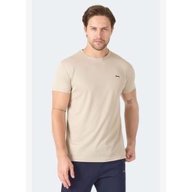 Slazenger OMAR KTN Erkek Ekru Tişört