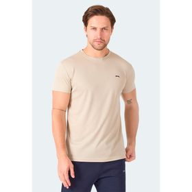 Slazenger OMAR KTN Erkek Ekru Tişört