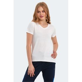 Slazenger Perıcas Ekru Kadın T-shirt