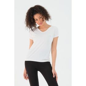 Slazenger Play Ekru Kadın T-shirt