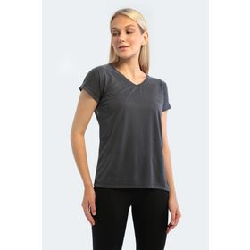 Slazenger Play Koyu Gri Kadın T-shirt