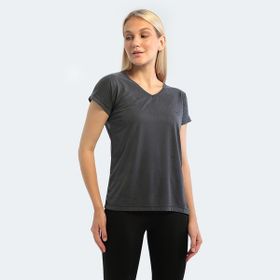 Slazenger Play Koyu Gri Kadın T-shirt