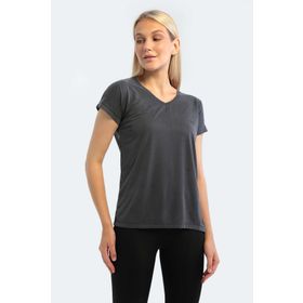 Slazenger Play Koyu Gri Kadın T-shirt
