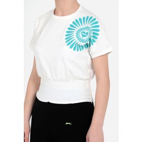 Slazenger Porcıa Ekru Kız Çocuk T-shirt