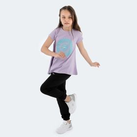 Slazenger Poseıdon Lila Kız Çocuk T-shirt