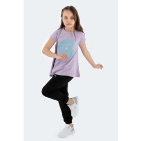 Slazenger Poseıdon Lila Kız Çocuk T-shirt
