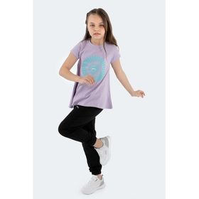Slazenger Poseıdon Lila Kız Çocuk T-shirt