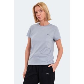 Slazenger Racing Açık Gri Kadın T-shirt