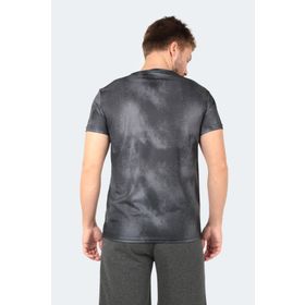 Slazenger Radzim Siyah Koyu Gri Erkek T-Shirt