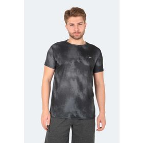 Slazenger Radzim Siyah Koyu Gri Erkek T-Shirt