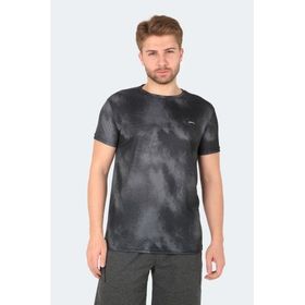 Slazenger Radzim Siyah Koyu Gri Erkek T-Shirt