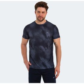 Slazenger Radzim Siyah Koyu Gri Erkek T-Shirt