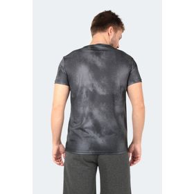 Slazenger Radzim Siyah Koyu Gri Erkek T-Shirt