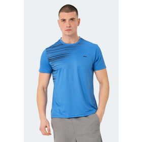 Slazenger Raven Saks Mavi Erkek T-shirt