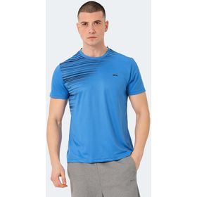 Slazenger Raven Saks Mavi Erkek T-shirt