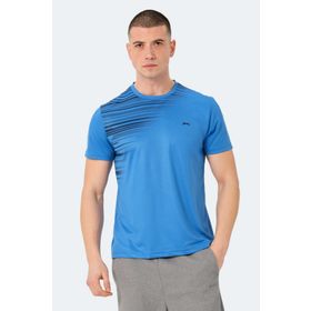 Slazenger Raven Saks Mavi Erkek T-shirt