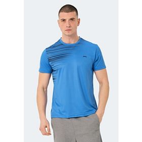 Slazenger Raven Saks Mavi Erkek T-shirt