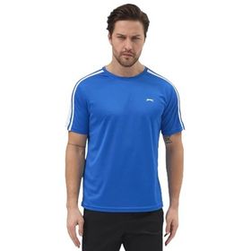 Slazenger REWIND Erkek Saks Mavi Tişört