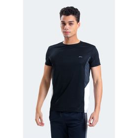 Slazenger Ryan Siyah Koyu Gri Erkek T-shirt