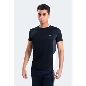 Slazenger Ryan Siyah Koyu Gri Erkek T-shirt