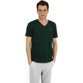 Slazenger Sargon Koyu Yeşil Erkek T-shirt
