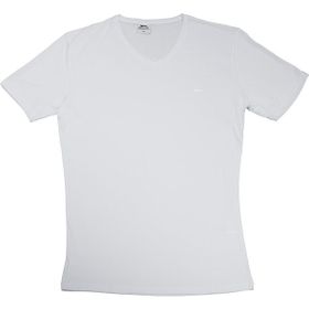 Slazenger Sargon KTN Beyaz Büyük Beden Erkek Kısa Kol T-Shirt