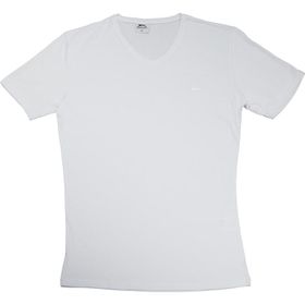 Slazenger Sargon KTN Beyaz Büyük Beden Erkek Kısa Kol T-Shirt