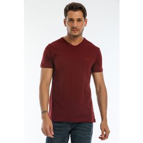 Slazenger Sargon KTN Bordo Erkek T-shirt