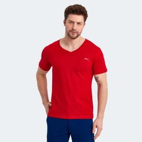 Slazenger Sargon KTN Kırmızı Erkek T-shirt