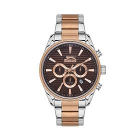 Slazenger SL.09.2111.2.03 Çelik Rose Gold Gri 45 mm Erkek Kol Saati