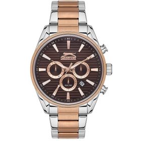 Slazenger SL.09.2111.2.03 Çelik Rose Gold Gri 45 mm Erkek Kol Saati