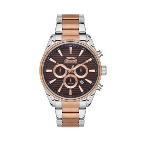 Slazenger SL.09.2111.2.03 Çelik Rose Gold Gri 45 mm Erkek Kol Saati