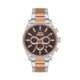 Slazenger SL.09.2111.2.03 Çelik Rose Gold Gri 45 mm Erkek Kol Saati