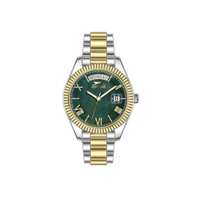 Slazenger SL.09.2338.4.08 Altın Gri Yeşil Kadın Kol Saati