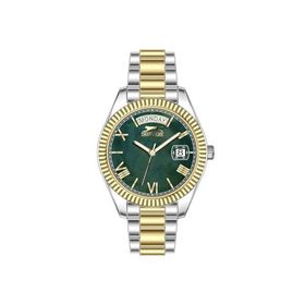 Slazenger SL.09.2338.4.08 Altın Gri Yeşil Kadın Kol Saati
