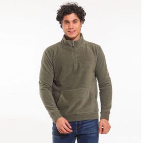 Slazenger Solid Haki Erkek Sweatshirt
