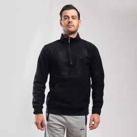 Slazenger Solid I Siyah Erkek Sweatshirt