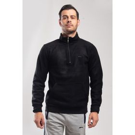 Slazenger Solid I Siyah Erkek Sweatshirt