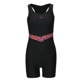 Slazenger SP Boyleg LD43 Siyah Fuşya Kadın Mayo
