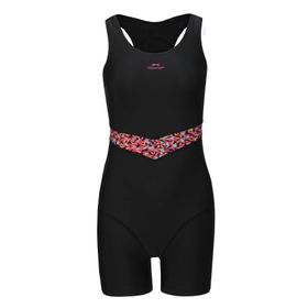 Slazenger SP Boyleg LD43 Siyah Fuşya Kadın Mayo