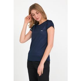 Slazenger ST12TK236-400 Relax Lacivert Kadın T-shirt