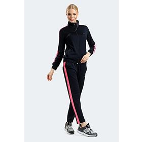 Slazenger ST13EK004-400 Rifle Lacivert Kadın Eşofman Takım