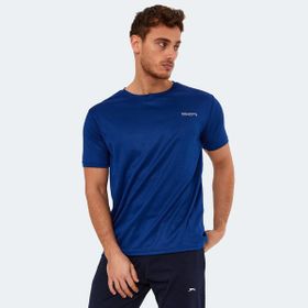 Slazenger ST13TE125-400 Omar Ktn Lacivert Erkek T-shirt