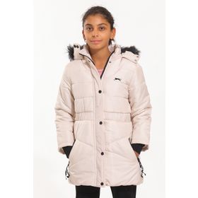 Slazenger ST21JC005 Candy Bej Kız Çocuk Mont